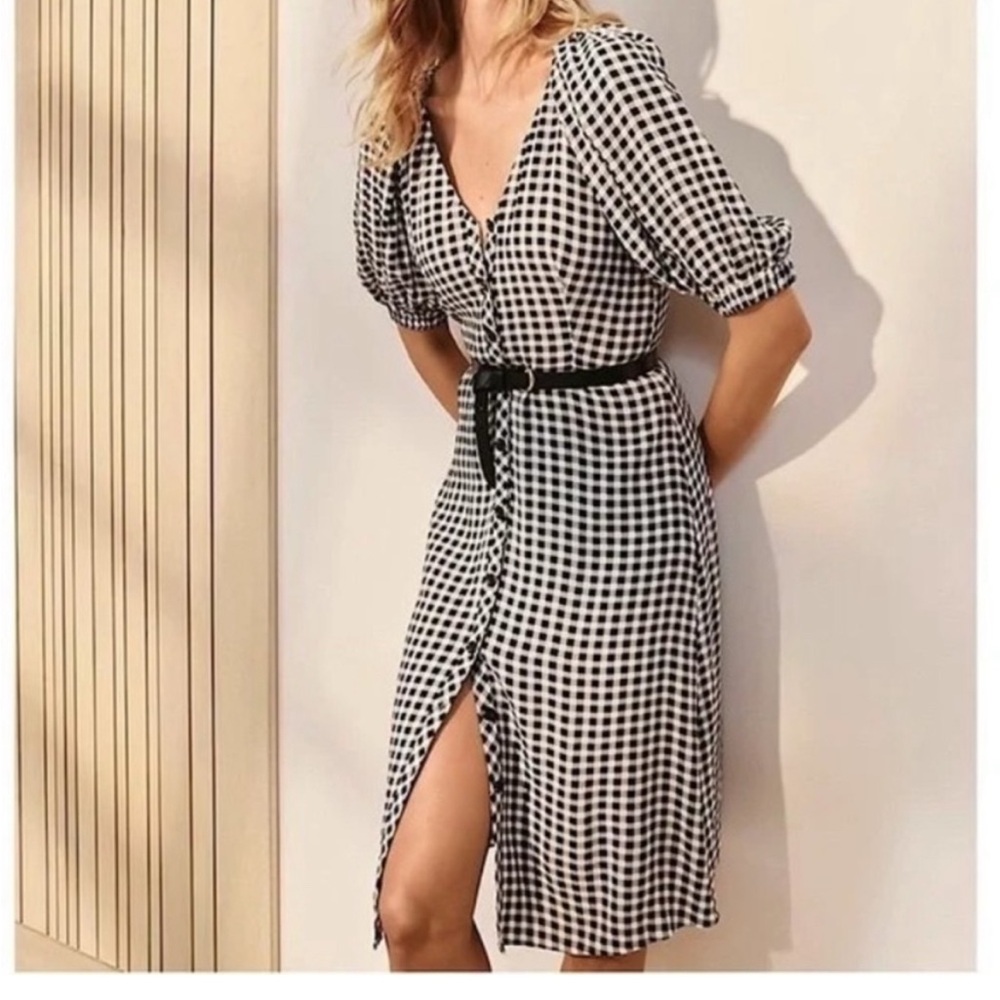 Ann Taylor Black and White Gingham Dress BNWT